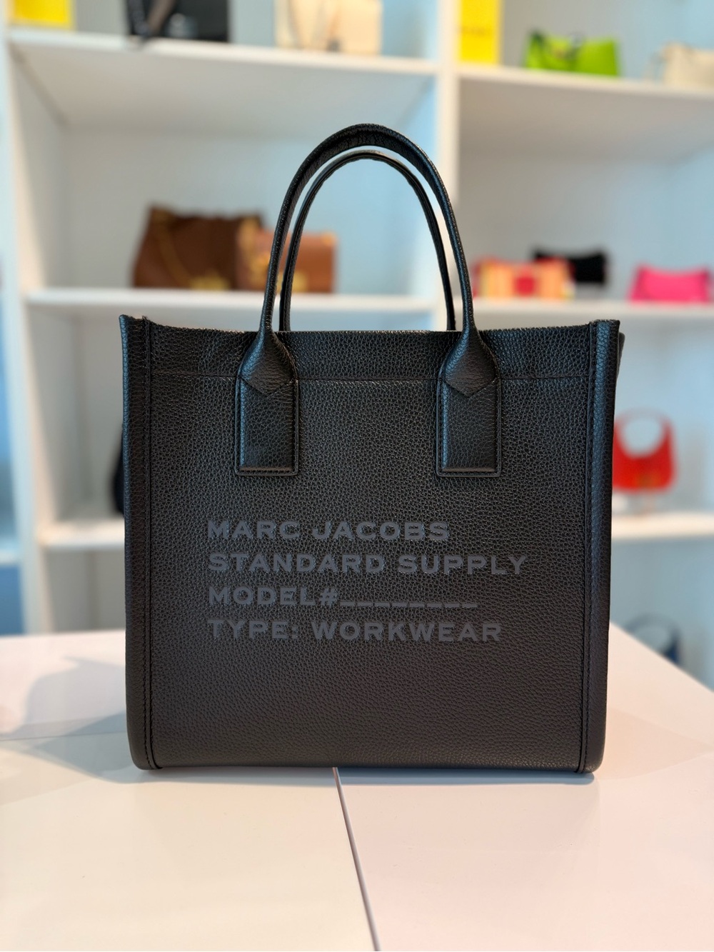 NWT Marc Jacobs medium leather standard supply tote - black